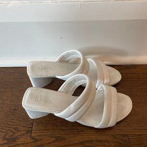 Wittner White Sandal Heels